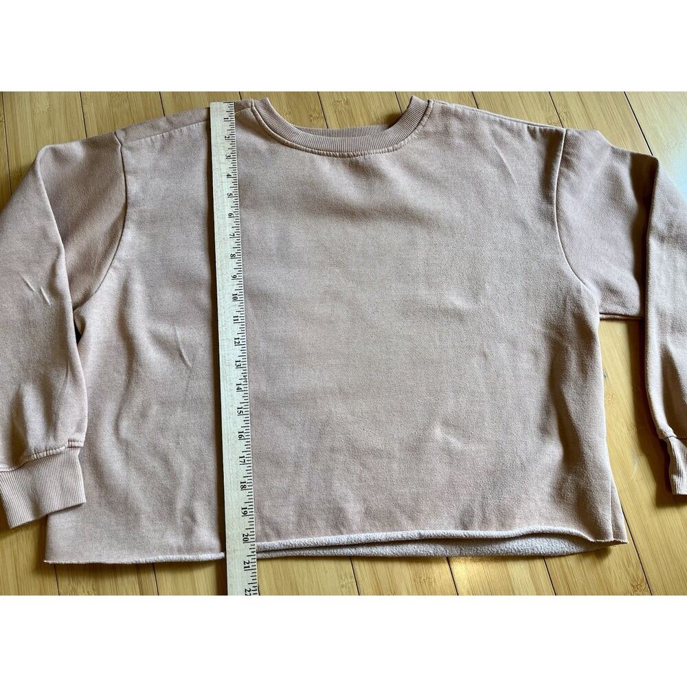 Lot Of 2 Cropped Long Sleeve Sweatshirts Lrg J.O.&Co, XL Sage Collection, Comfy - Picture 4 of 8